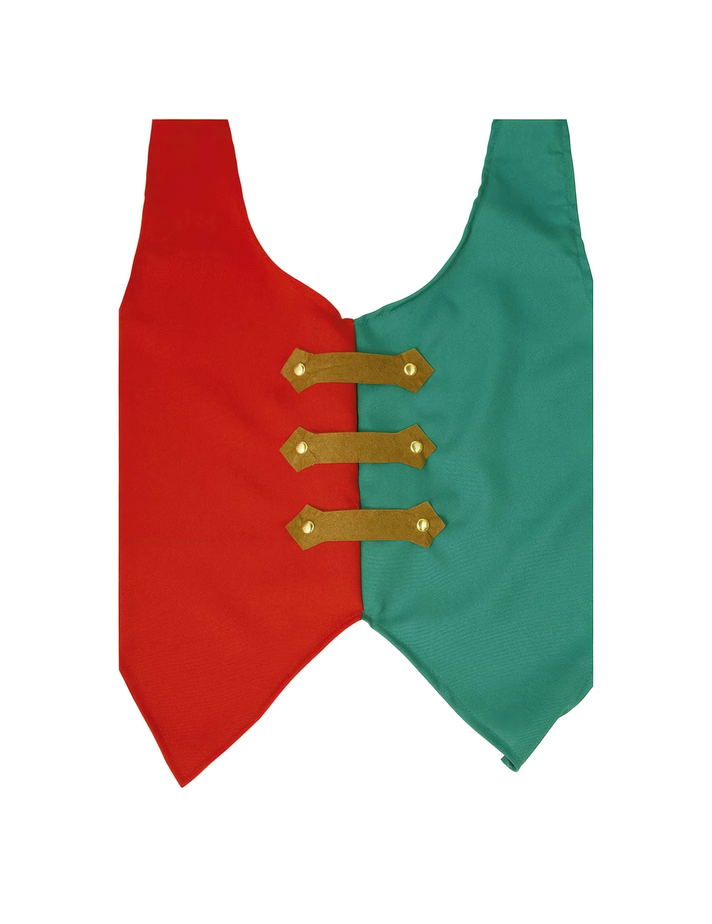 Gilet rouge et vert de lutin de Noël adulte