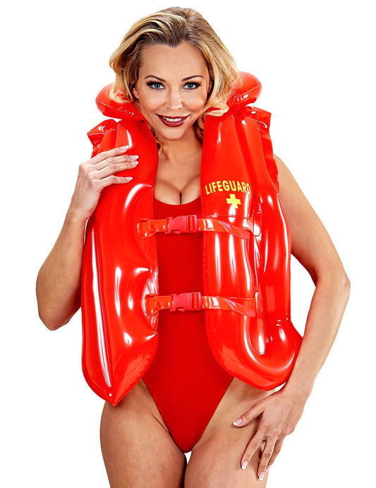 Vue de face du gilet de sauvetage gonflable Lifeguard