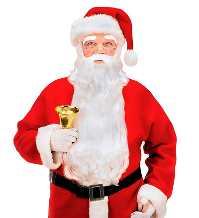 Grande barbe Père Noël pour adulte blanche et longue