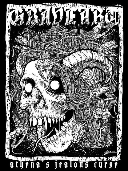 Čierny top s potlačou lebky pre ženy