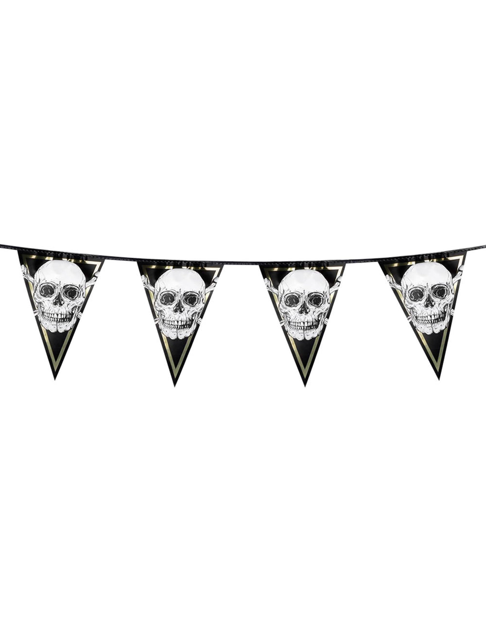 Detail na zástavku plastovej zástavkovej girlandy Pirate Jolly Roger