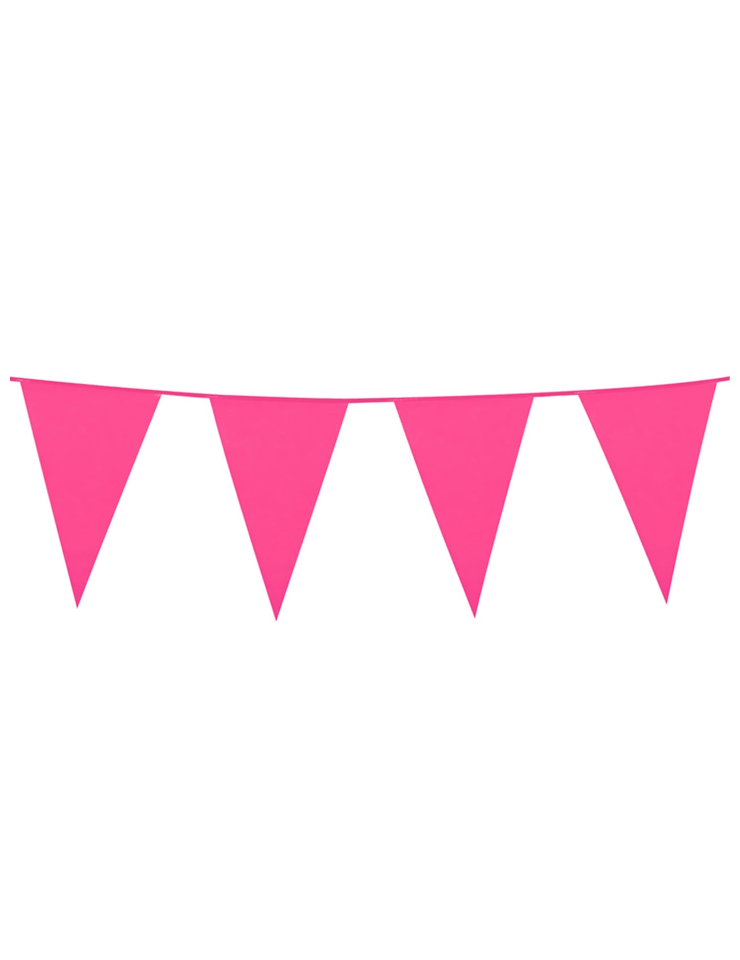 Guirlande à fanions fuchsia pour fête rose fuchsia