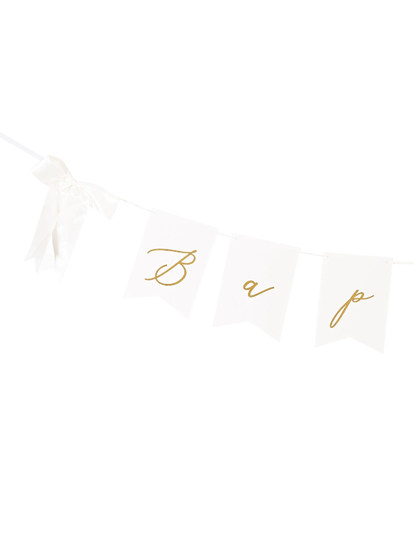 Girlanda na krst 260 cm biela a zlatá