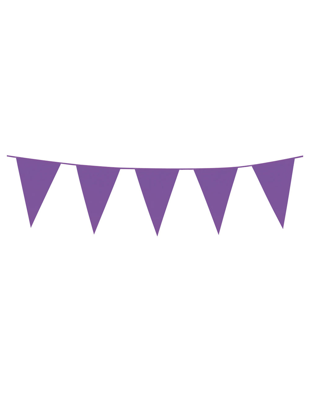 Guirlande à mini fanions violette