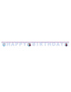 Guirlande articulée Happy Birthday La Reine des Neiges Frozen Idyllic Wonder pour enfant bleue et parme
