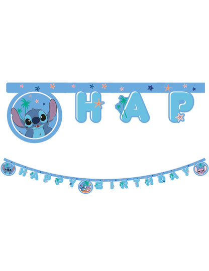 Kĺbová girlanda Happy Birthday Stitch™ 200 cm