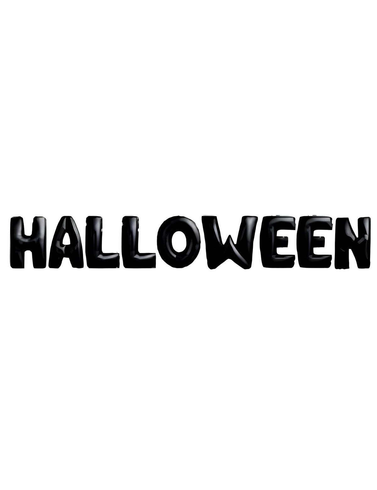 Guirlande de ballons aluminium Halloween lettres noires