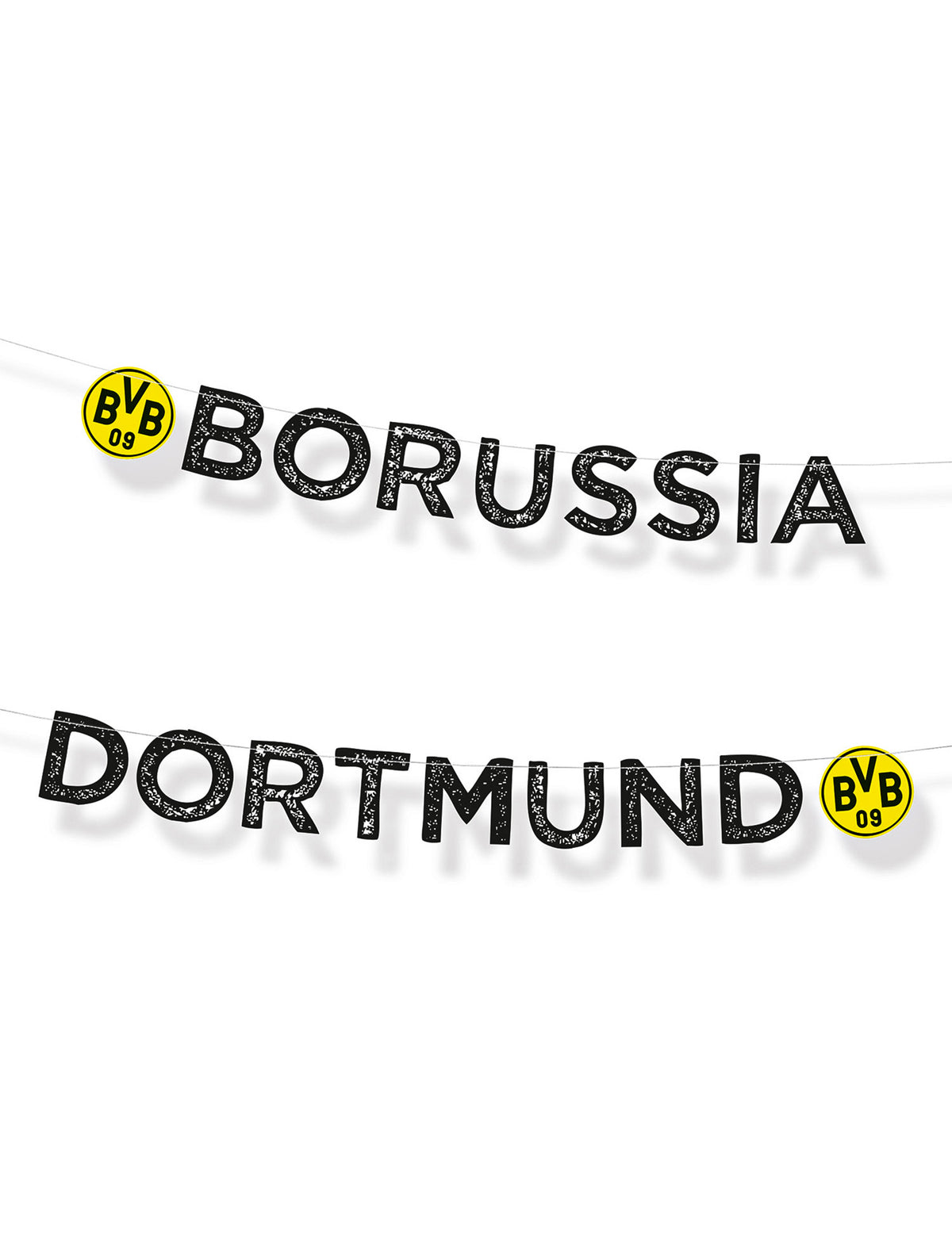 Guirlande Borussia Dortmund pour supporter jaune et noire