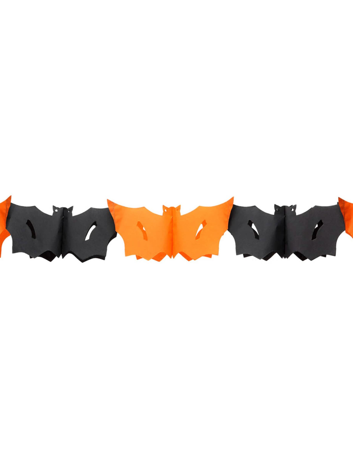 Halloween girlanda s netopiermi na oranžová a čiernu dekoráciu