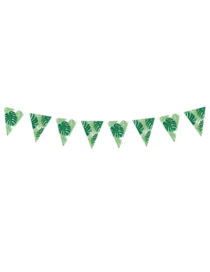 Kartón Pennant Garland Tropical Listy 15 cm x 1,3 m