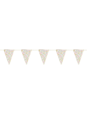 3m girlanda v štýle shabby chic s potlačou kvetov Liberty