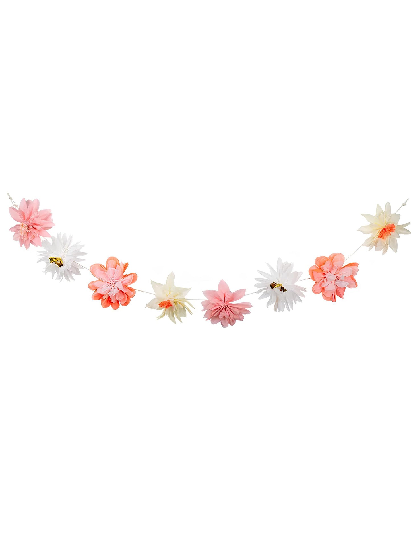 Girlanda z pastelovo-farebného papiera, 3,5 m, bohémska dekorácia