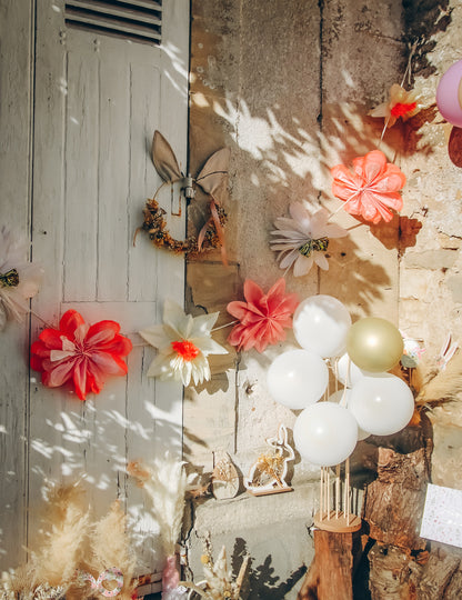 Girlanda z pastelovo-farebného papiera, 3,5 m, bohémska dekorácia
