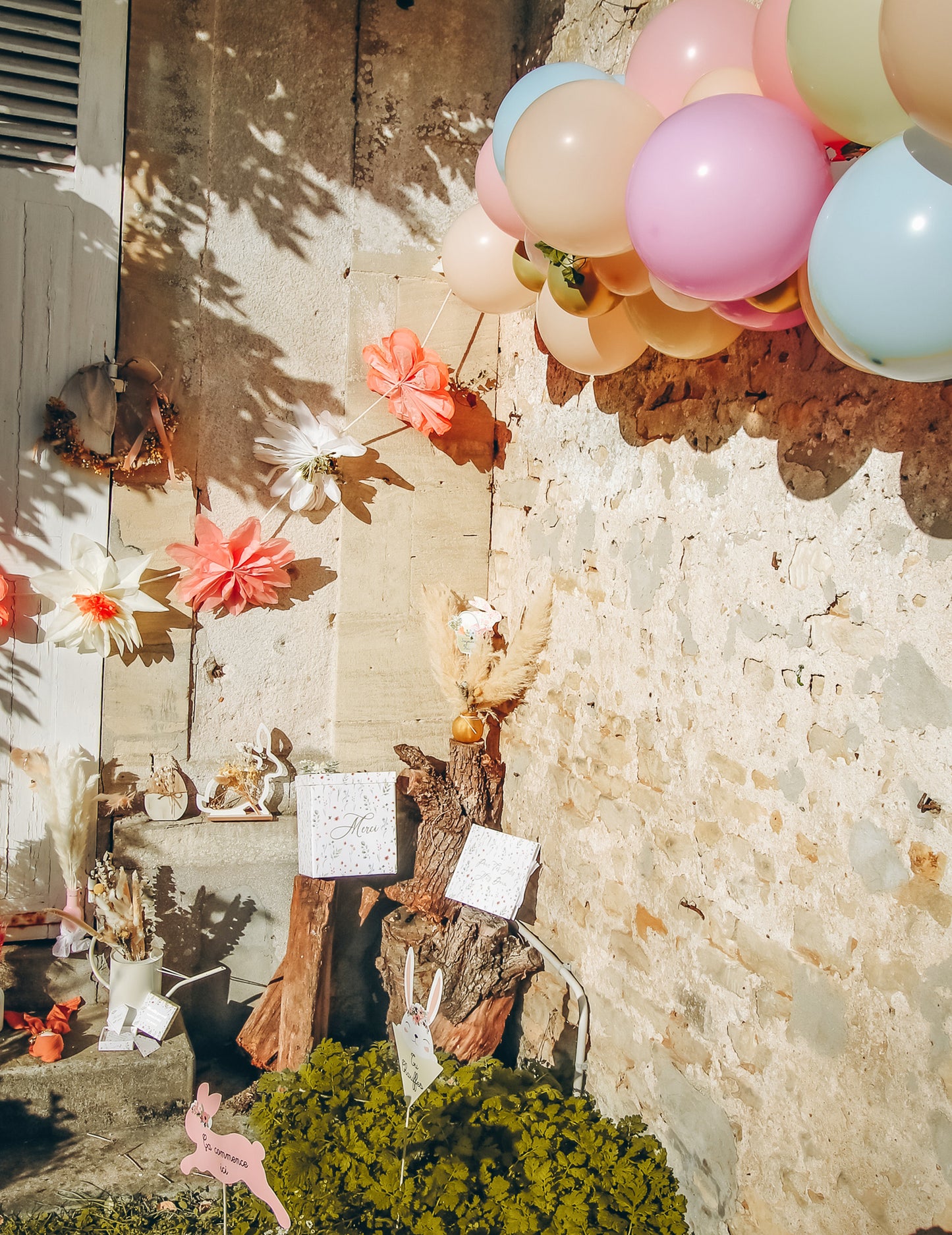 Girlanda z pastelovo-farebného papiera, 3,5 m, bohémska dekorácia