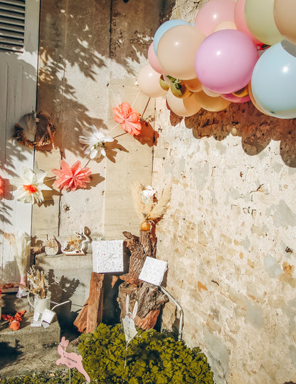 Girlanda z pastelovo-farebného papiera, 3,5 m, bohémska dekorácia