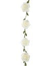 Guirlande de roses mariage pour décoration blanches