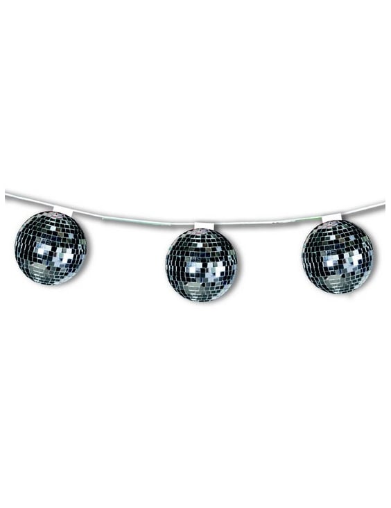 Guirlande disco argentée ignifuge