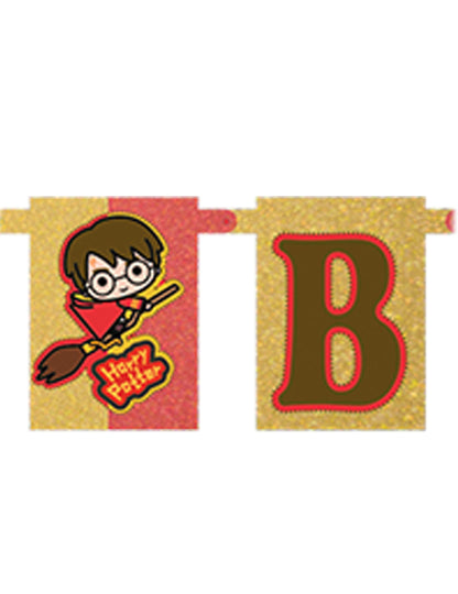 Kartónová girlanda s motívom Harryho Pottera™ k narodeninám 180 cm