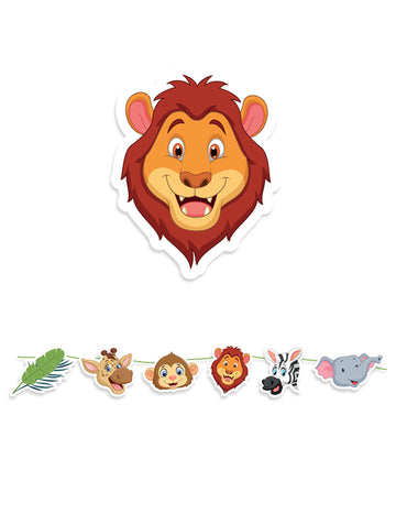 Kartónová savanská girlanda 400 x 25 cm