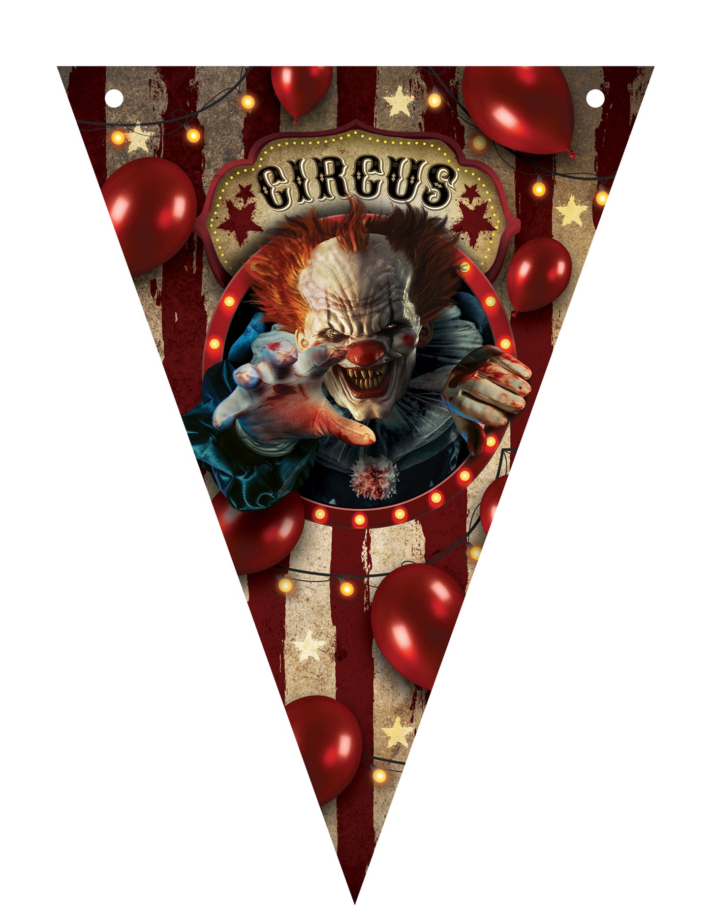 Halloween Clown Plast Garland 3 m