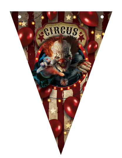 Halloween Clown Plast Garland 3 m