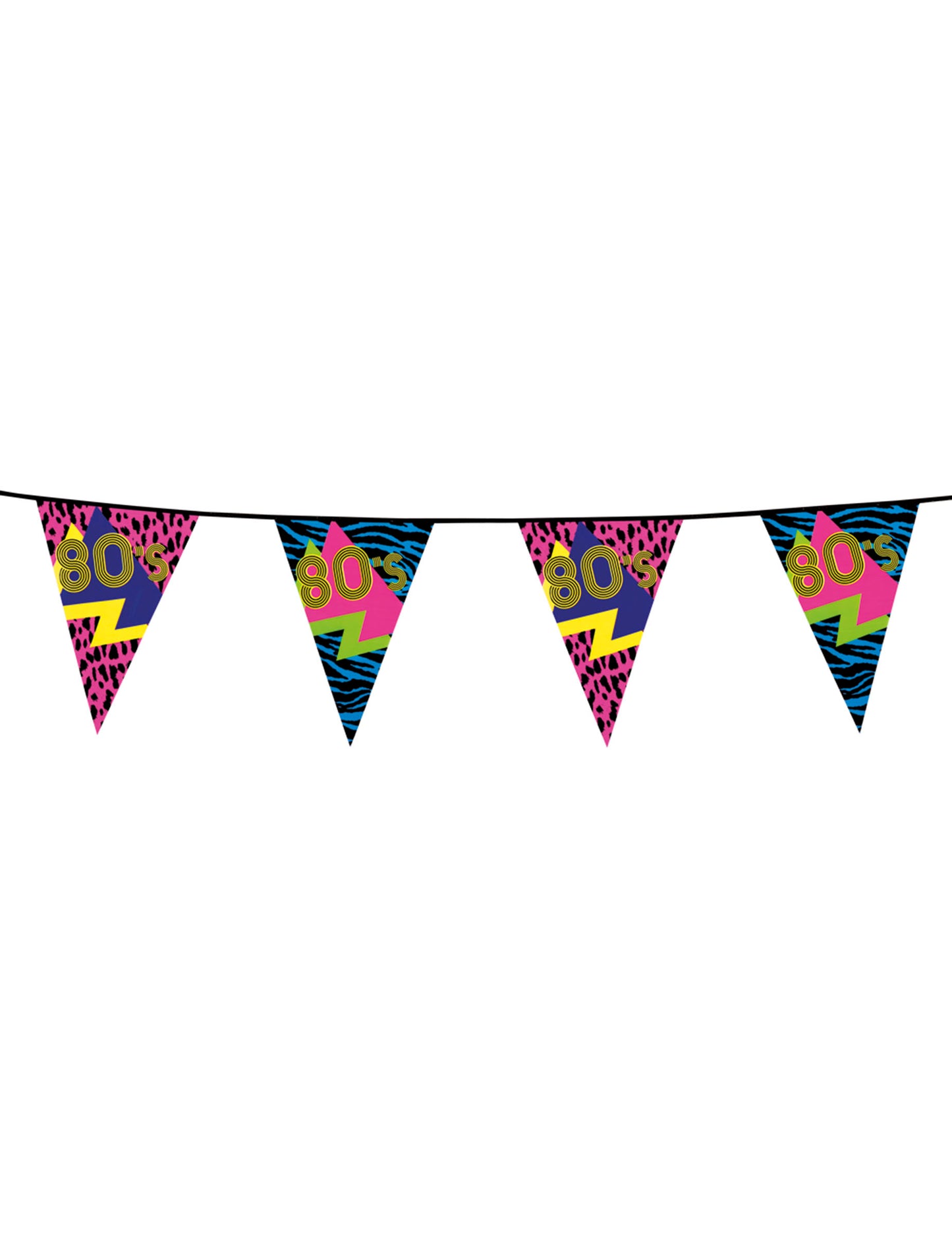 80. rokov Party Pennant Garland 6 m
