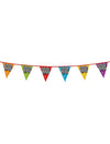 Guirlande fanions holographiques chiffre 50 pour anniversaire multicolore