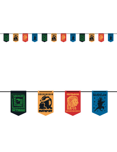 Girlanda s vlajkami Fakulty Harry Potter™ 3,6 m