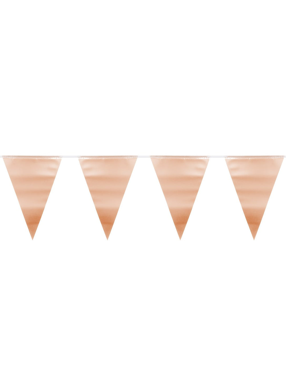Guirlande fanions métallique pour fête rose gold
