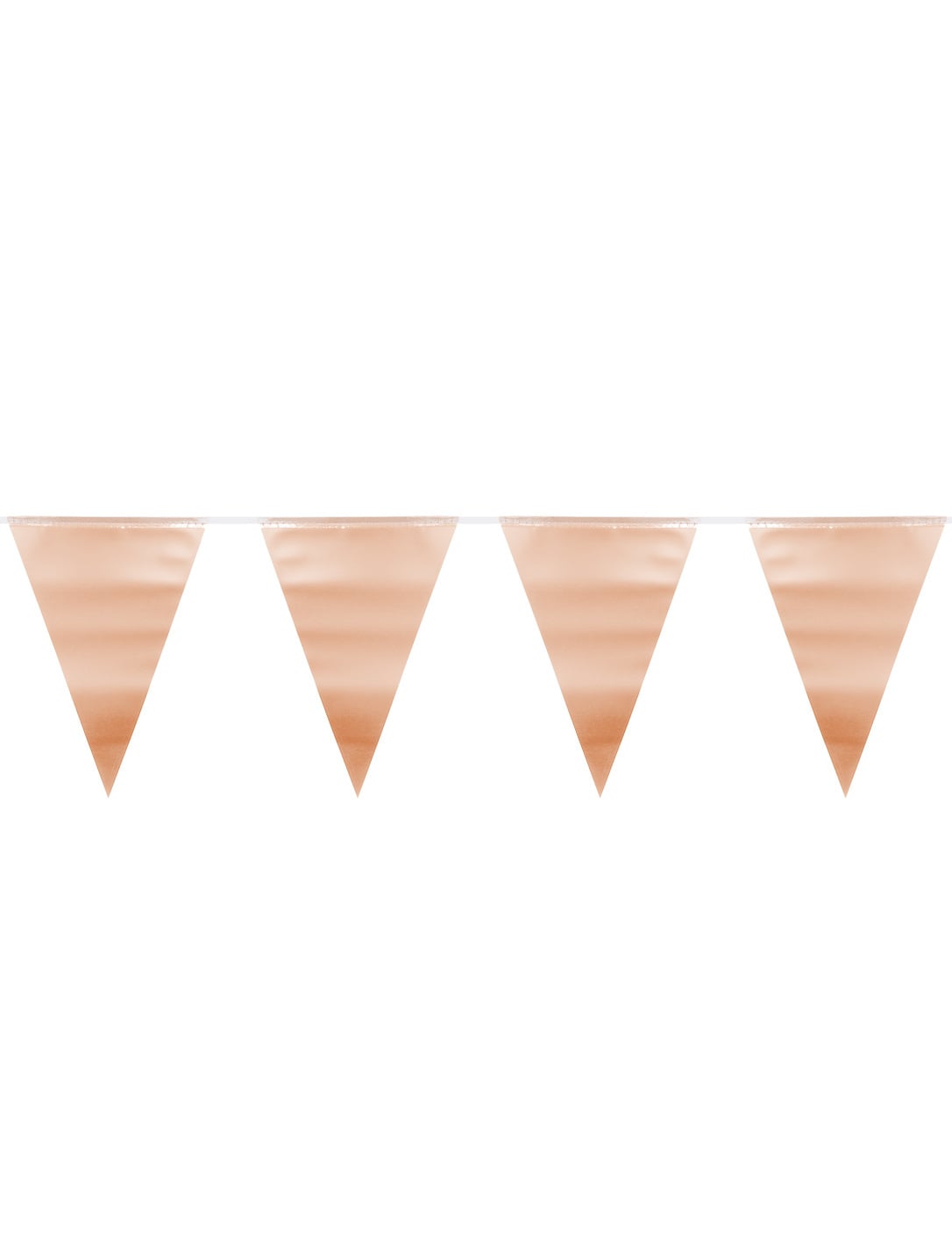 Guirlande fanions métallique pour fête rose gold