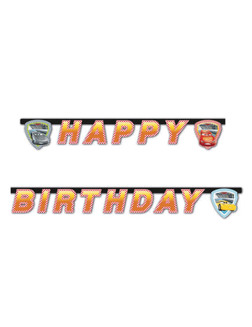 Všetko najlepšie k narodeninám autá 3 2 metrov girland