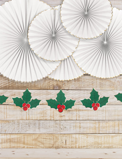 3m vianočná girlanda z cezmíny vyrobená z kartónu