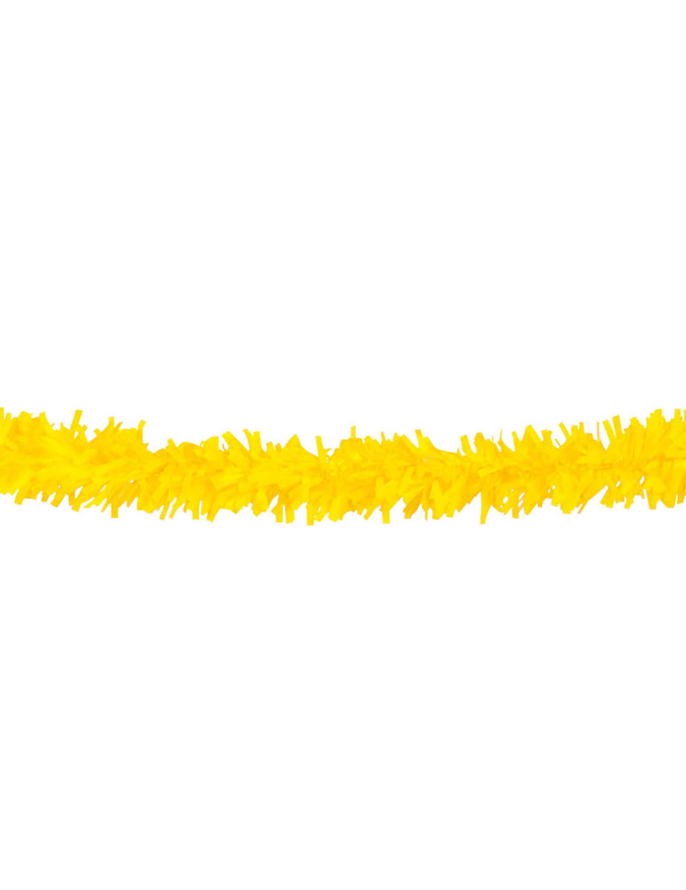 Guirlande PVC pour fête jaune de 10 mètres