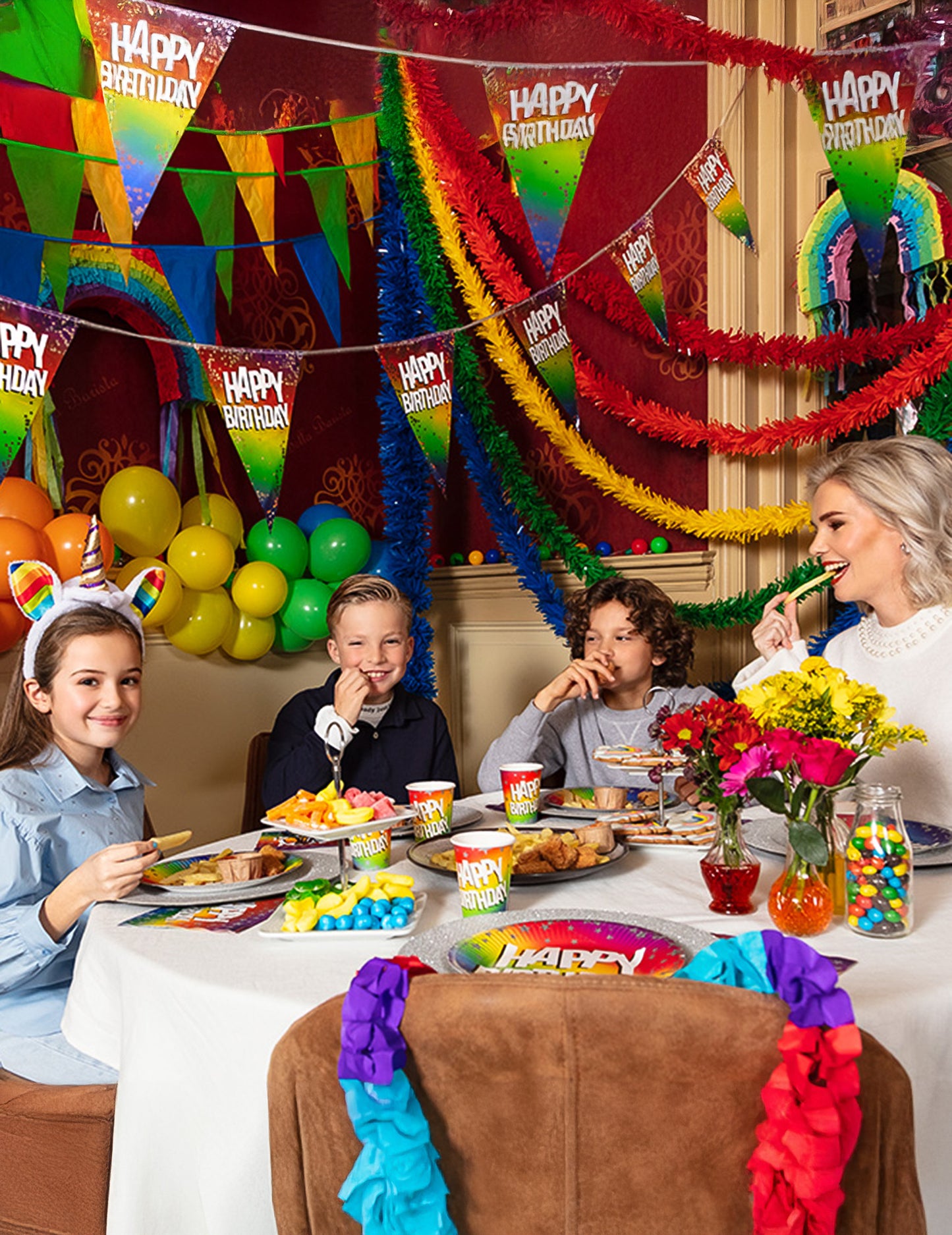 Žltá PVC girlanda 10 metrov 