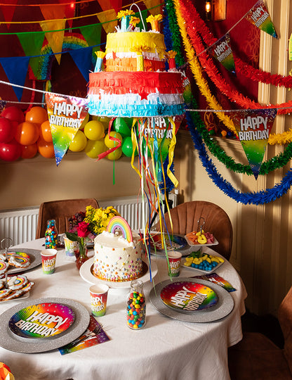 Žltá PVC girlanda 10 metrov 