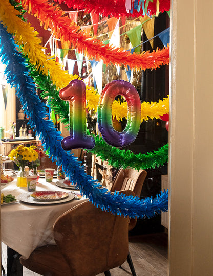 Žltá PVC girlanda 10 metrov 