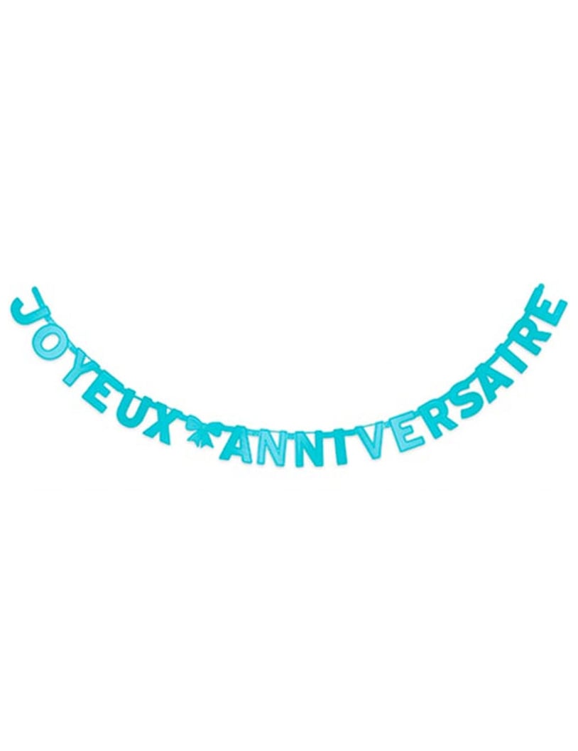 Guirlande Joyeux Anniversaire bleue