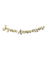 Guirlande Joyeux Anniversaire métallisée dorée