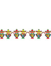 Guirlande mariachi mexique pour décoration de fête multicolore