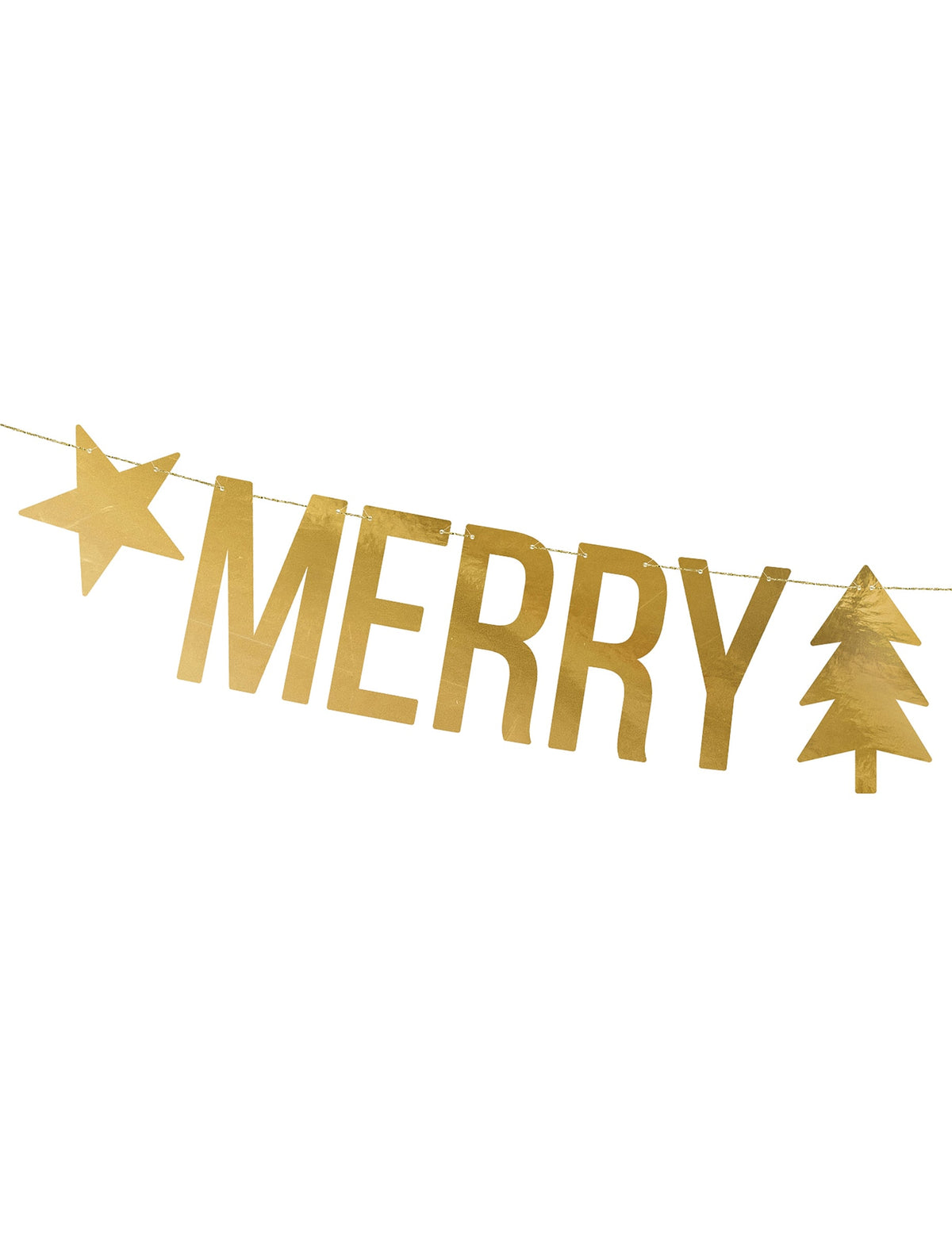 Détail de l'inscription Merry de la Guirlande Merry Christmas pour Noël