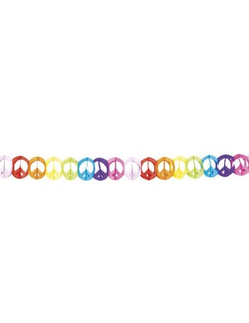 Guirlande hippie pour fête multicolore en papier
