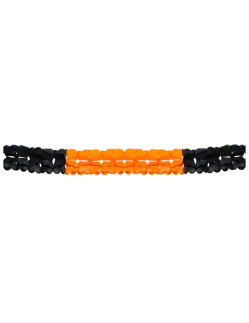 Oranžový a čierny Halloween girland