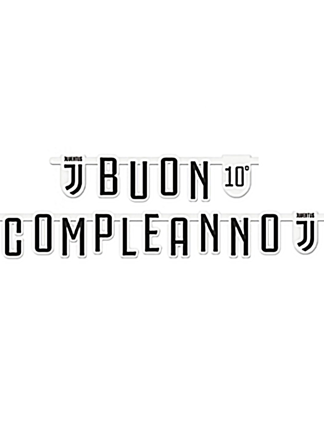 Boon Compleanno Juventus™ prispôsobiteľná kartónová girlanda 215 x 15 cm