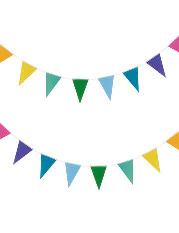 Girland malé viacfarebné pennanty 2 m