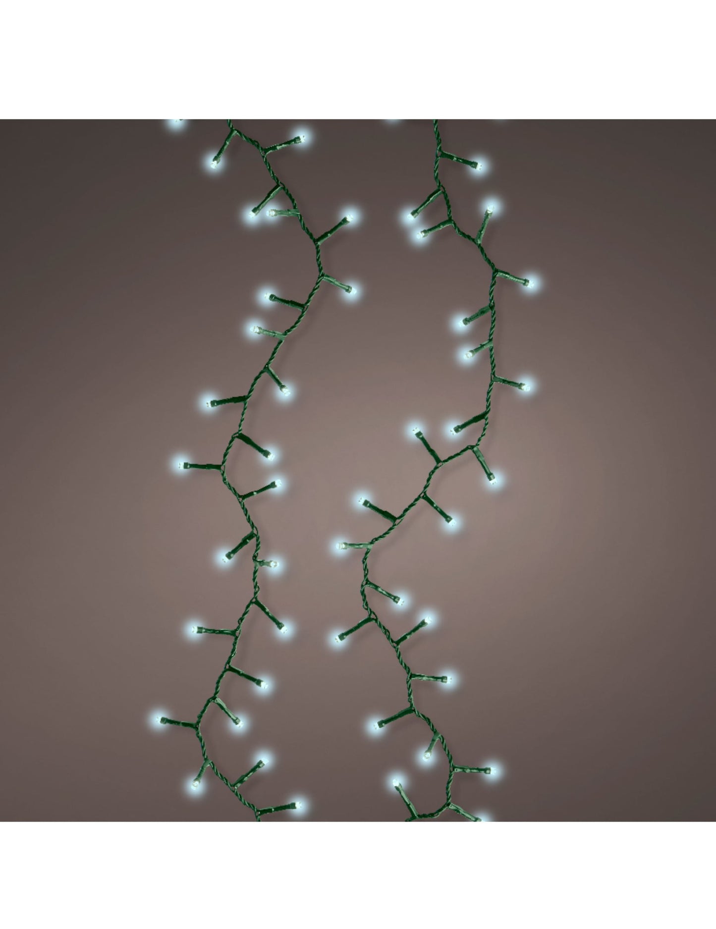 Guirlande lumineuse 400 LED pour décoration blanche 10 m avec 8 fonctions