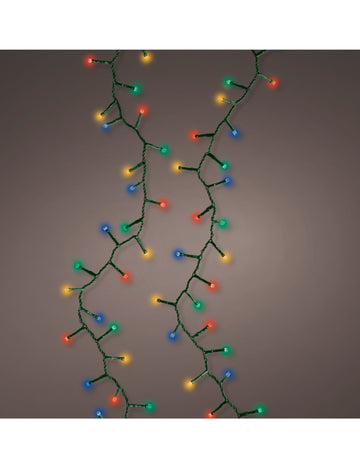 Viacfarebná svetelná reťaz 600 LED 15 m 