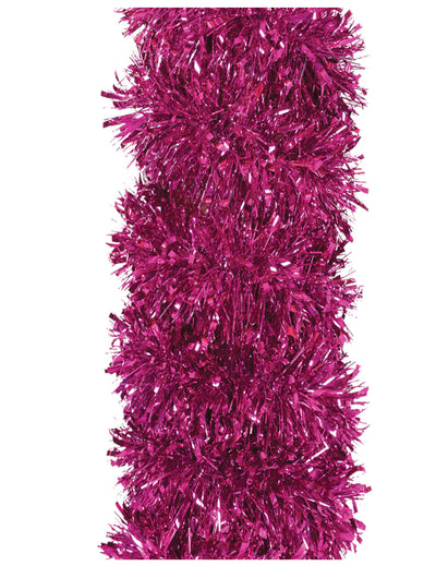 Guirlande de sapin de Noël pour fête fuchsia brillante