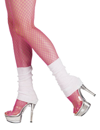 Biele pletené návleky na nohy pre ženy