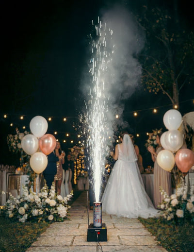 Jet de scène 2 mètres 30 secondes pour mariage argent