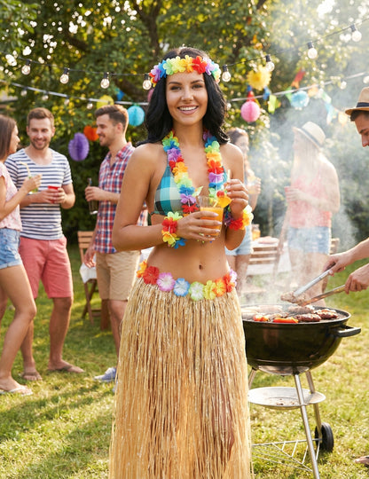 Slávnostné nasadenie dlhé havajské sukne prírodnej